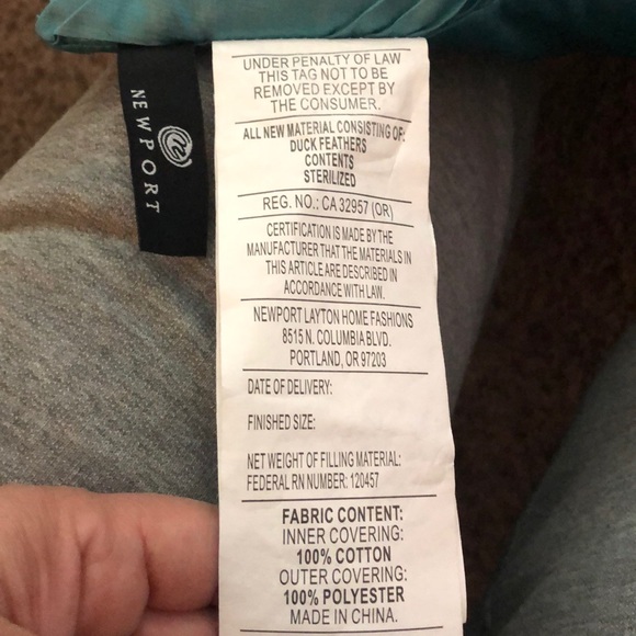 Newport Decorative Throw Pillows Teal Tilt A Whirl - Picture 7 of 8